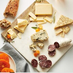 Wood Marble Square Platter